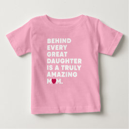 Stilvoller Design Expression Text für Mütter Tag Baby T-shirt