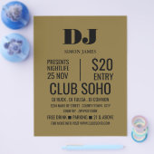 Stilvoller DJ, Club Event Advertising Flyer (Einzeln)