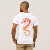 Stilvoller Dragon Tattoo-T - Shirt (Schwarz voll)