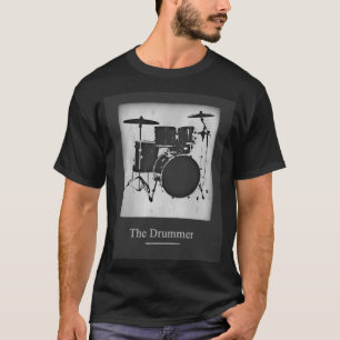 Stilvoller Drummer der Rock Band T-Shirt