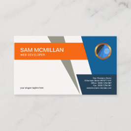 Stilvoller einzigartiger grauer visitenkarte