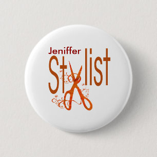 Stilvoller eleganter Stylist-Entwurf Button