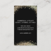 Stilvoller Eventplaner Visitenkarte (Rückseite)