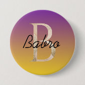 Stilvoller, farbenfroher, benutzerdefinierter Farb Button (Vorderseite)