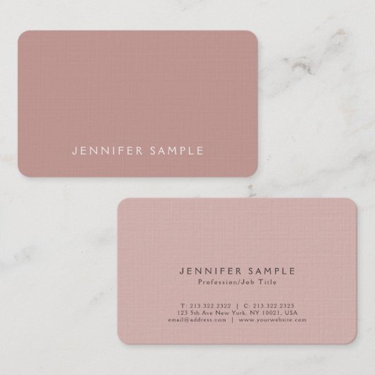 Stilvoller Farbmoderner Entwurfs-erstklassiger Visitenkarte (Vorne/Hinten)