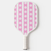 Stilvoller Feminine Pink-Individuelle Name Pickleball Schläger (Rückseite)