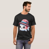 Stilvoller Fisch mit Hut T-Shirt (Vorne ganz)