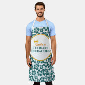 Stilvoller floraler All-Over-Print Schürze (Getragen)