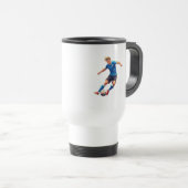 Stilvoller Fußball-Fan-Kaffeebecher Reisebecher (VorderseiteRechts)