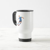 Stilvoller Fußball-Fan-Kaffeebecher Reisebecher (Vorderseite Links)