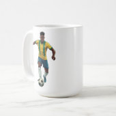Stilvoller Fußballfan-Kaffeebecher Kaffeetasse (Vorderseite Links)