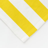 Stilvoller gelber weißer Streifen-elegantes Fleecedecke (Ecke)