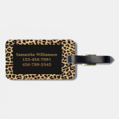 Stilvoller Gepäckanhänger (Rückseite horizontal)