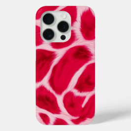 Stilvoller, girly rosa roter Leopard-Tierdruck Case-Mate iPhone Hülle