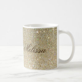 Stilvoller Glitzer kundengebundene Tasse