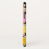 Stilvoller Glitzer mit Monogram Wood & Blume Case-Mate iPhone Hülle (Hinten/Rechts)