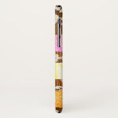 Stilvoller Glitzer mit Monogram Wood & Blume Case-Mate iPhone Hülle (Hinten/Links)