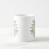 Stilvoller glücklicher Herbstblumenstrauß Wasserfa Kaffeetasse (Mittel)