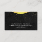 Stilvoller Gold Akzent Visitenkarte (Rückseite)