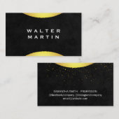 Stilvoller Gold Akzent Visitenkarte (Vorne/Hinten)