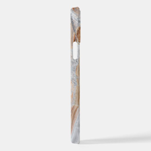 Stilvoller Gold Glitzer Shiny Marble Stone iPhone Hülle (Rechte Seite)