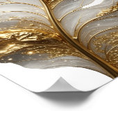 Stilvoller Gold-GOLDEN LEAF-Druck Poster (Ecke)