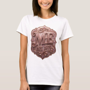 Stilvoller Gold ME EST 1979 Zitat-Design T-Shirt
