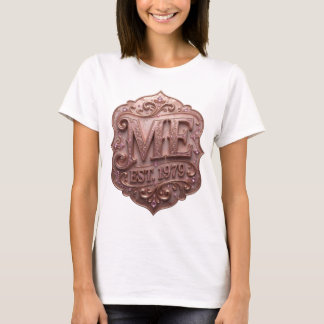Stilvoller Gold ME EST 1979 Zitat-Design T-Shirt