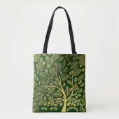 Stilvoller Goldbaum des Lebens Foliage Frohe Weihn Tasche (Vorderseite)