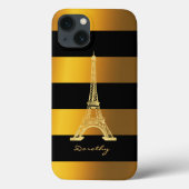 Stilvoller Golden Eiffel Tower | Einmalige Geschen Case-Mate iPhone Hülle (Rückseite)
