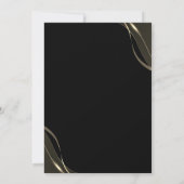 Stilvoller Goldrahmen-Sparkle,Grad-Cap-Abschluss Einladung (Rückseite)