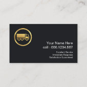 Stilvoller Goldrausch Visitenkarte (Rückseite)