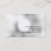 Stilvoller Gray Light Red Moderner Unique Consulta Visitenkarte (Rückseite)