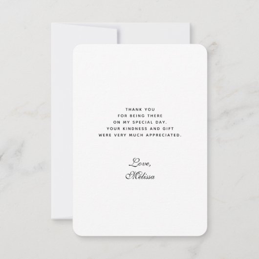 Stilvoller Gray Stethoscope Illustration Abschluss Dankeskarte (Rückseite)