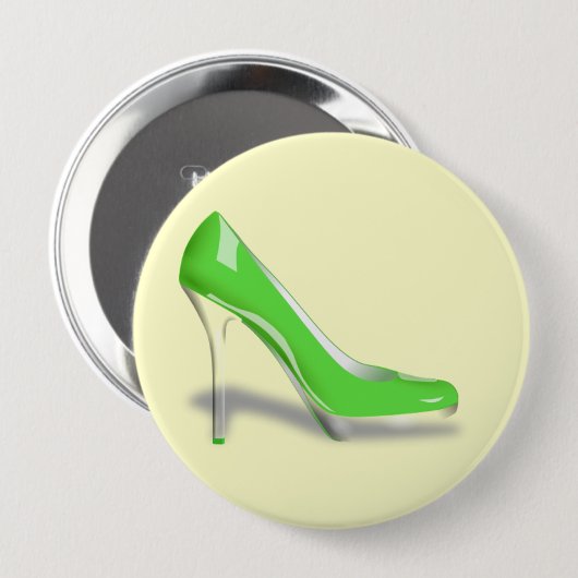STILVOLLER GRÜNER ABSATZ-SCHUH BUTTON (Vorne & Hinten)