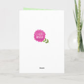 Stilvoller grüner Musikmädchen- u. -violinensommer Karte (Rückseite)