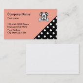 Stilvoller Haustier-Service Visitenkarte (Vorne/Hinten)