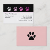 Stilvoller Haustier-Service Visitenkarte (Vorne/Hinten)