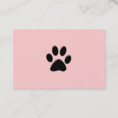 Stilvoller Haustier-Service Visitenkarte (Rückseite)