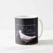 Stilvoller Herr u. Frau Pigeon Mugs Kaffeetasse (VorderseiteRechts)