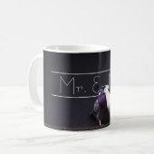 Stilvoller Herr u. Frau Pigeon Mugs Kaffeetasse (Vorderseite Links)