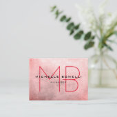 Stilvoller Hintergrund Modernes Monogramm Beruflic Visitenkarte (Stehend Vorderseite)