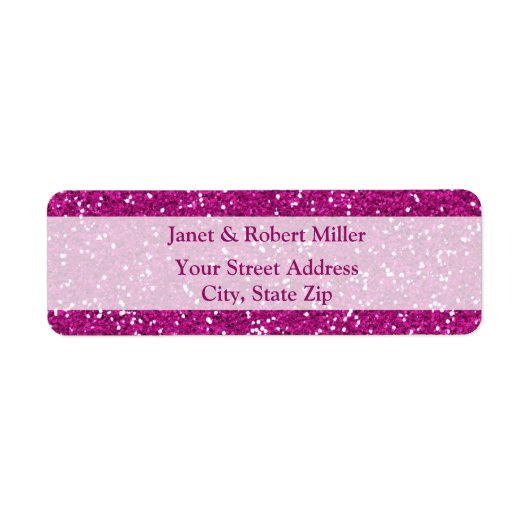 Stilvoller Hot Pink-Glitzer (Vorne)