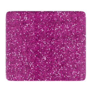 Stilvoller Hot Pink Glitzer Schneidebrett