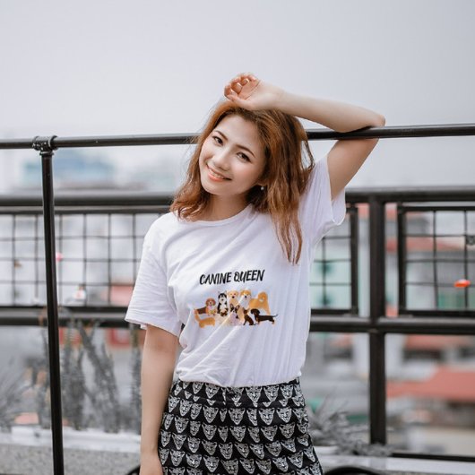 Stilvoller Hund-Mama-T - Shirt