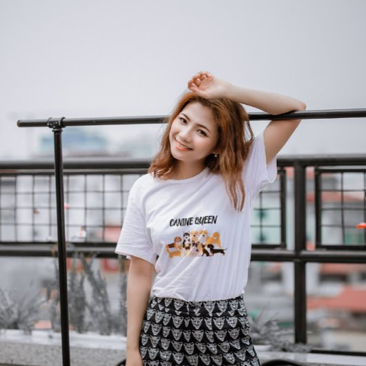 Stilvoller Hund-Mama-T - Shirt