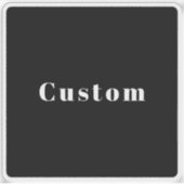 Stilvoller Individuelle Name oder anderer Text | S Aufkleber (Vorderseite)