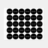 Stilvoller Individuelle Name oder anderer Text | S Etiketten (Blatt)