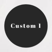 Stilvoller Individuelle Name oder anderer Text | S Etiketten (Design 1)