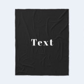 Stilvoller Individuelle Name oder anderer Text | S Fleecedecke